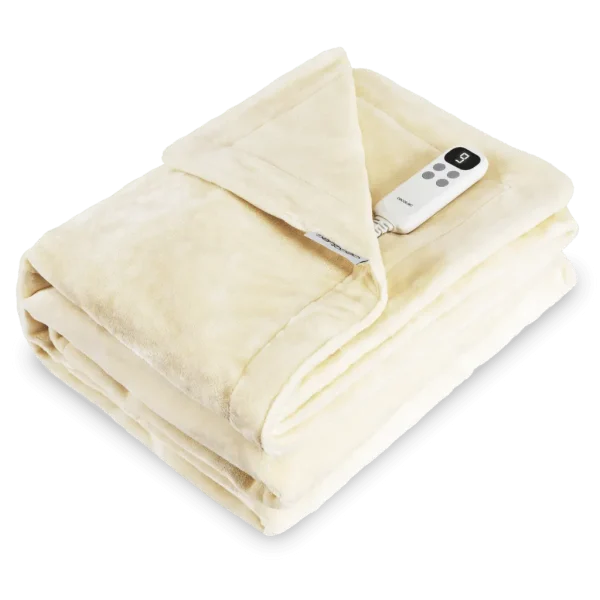 Imagen 2 Manta eléctrica Cecotec HeatConfort Calma de 160x130 cm. Proporciona calor uniforme, textura suave y protección contra sobrecalentamiento para el invierno.