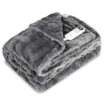 Manta eléctrica CECOTEC HeatConfort Noa de 160x130 cm en textura suave con mando regulador de temperatura