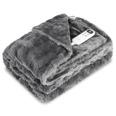 Manta eléctrica CECOTEC HeatConfort Noa de 160x130 cm en textura suave con mando regulador de temperatura