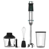 Batidora de mano Cecotec Power Titanblack 1500 XL Cream & Crush con accesorios y pie extralargo