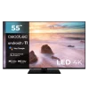 Smart TV Cecotec A2Z series ALU20055ZS de 55 pulgadas 4K UHD frontal diseño Frameless
