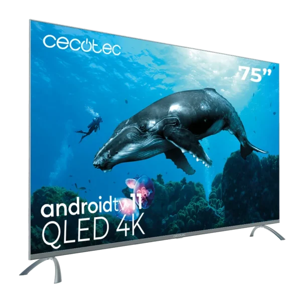 Imagen 2 Televisión Cecotec QLED de 75" con 4K UHD, Android TV 11, Local Dimming y Dolby Atmos. Colores puros y contraste optimizado para una experiencia de cine total.
