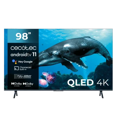 Televisor Cecotec QLED 98 pulgadas V3+ series VQU30098+ 4K UHD Android TV