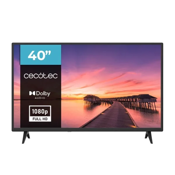 Imagen 8 Televisor Cecotec 0 series 0040 de 40 pulgadas con resolución HD y sonido Dolby. Calidad de imagen LED y conectividad total con puertos HDMI y USB integrados.