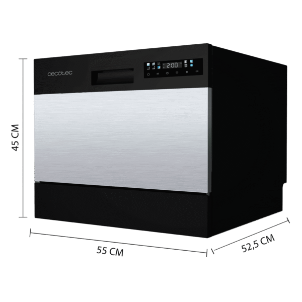 Imagen 4 Lavavajillas compacto Bolero Aguazero 2300 Inox de Cecotec