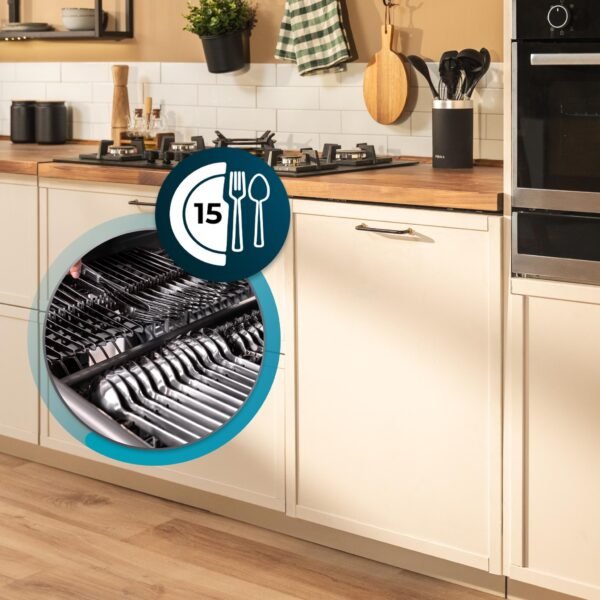 Imagen 7 Lavavajillas integrable Bolero Aguazero 6620 Full-BI de Cecotec