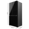 Imagen 2 Frigorífico Bolero CoolMarket 4D 436 Black Glass E de Cecotec
