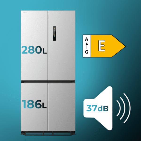 Imagen 3 Frigorífico Bolero CoolMarket 4D 466 SBI Inox E de Cecotec