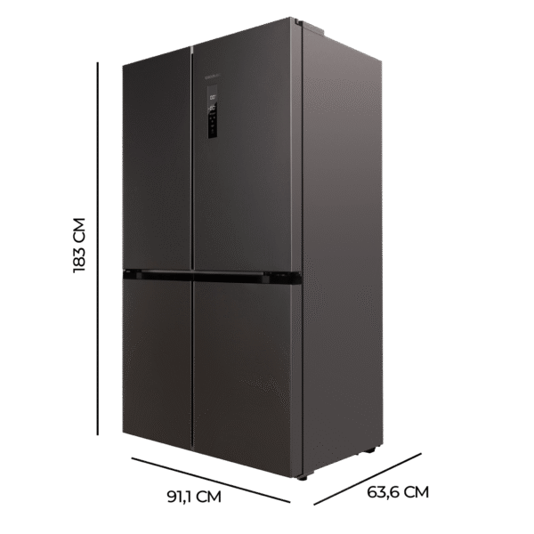 Imagen 2 Frigorífico Bolero CoolMarket 4D 490 Dark E de Cecotec