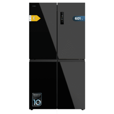 Frigorífico Bolero CoolMarket 4D 601 Black Glass E de Cecotec