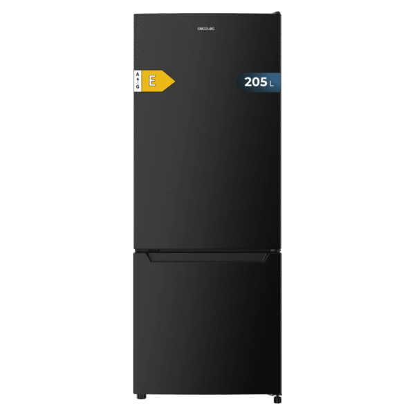 Frigorífico combi Bolero CoolMarket Combi 205 DF Black E de Cecotec