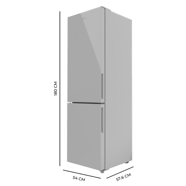 Imagen 2 Frigorífico combi Bolero CoolMarket Combi 250 Grey Glass E de Cecotec