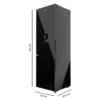 Imagen 2 Frigorífico combi Bolero CoolMarket Combi 250 WD Black Glass D de Cecotec