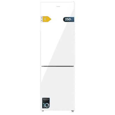 Frigorífico combi Bolero CoolMarket Combi 250 White Glass E de Cecotec