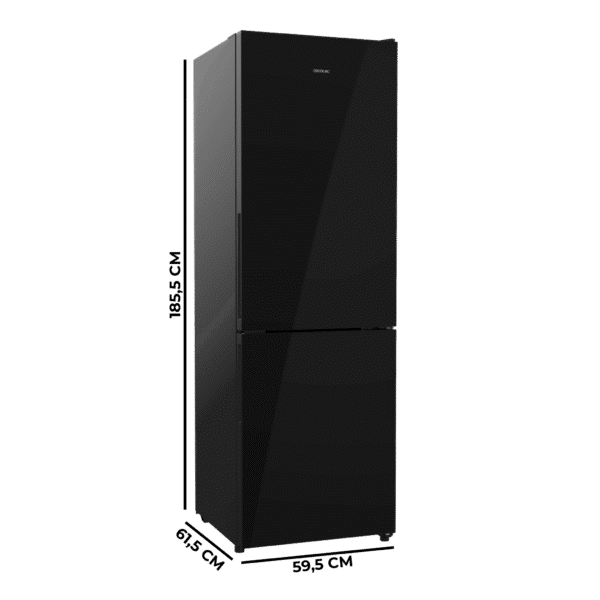 Imagen 2 Frigorífico combi Bolero CoolMarket Combi 322i Black Glass D de Cecotec