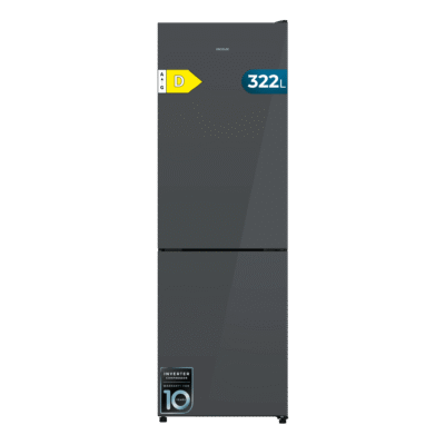 Frigorífico combi Bolero CoolMarket Combi 322i Grey Glass D de Cecotec