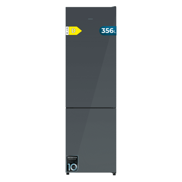 Frigorífico combi Bolero CoolMarket Combi 356i Grey Glass D de Cecotec