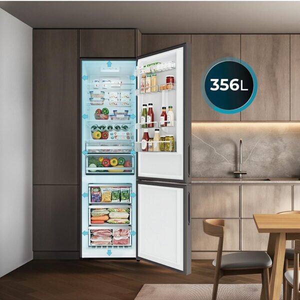Imagen 7 Frigorífico combi Bolero CoolMarket Combi 356i Grey Glass D de Cecotec