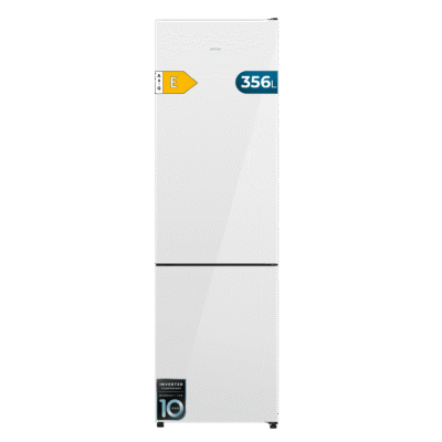 Frigorífico combi Bolero CoolMarket Combi 356i White Glass E de Cecotec