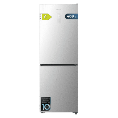 Frigorífico combi Bolero CoolMarket Combi 409 Inox C de Cecotec