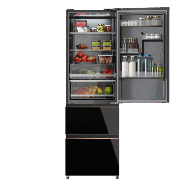 Imagen 7 Frigorífico combi Bolero CoolMarket Combi FD 400 Black Glass E de Cecotec
