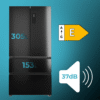 Imagen 4 Frigorífico Bolero CoolMarket F2D 458 SBI Dark E de Cecotec
