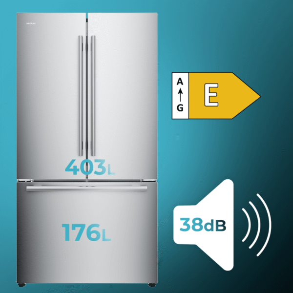 Imagen 4 Frigorífico Bolero CoolMarket FD 579 Inox E de Cecotec