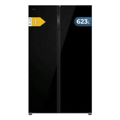 Frigorífico Bolero CoolMarket SBS 623 Black Glass E de Cecotec