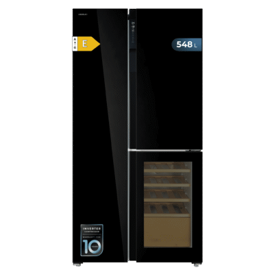 Frigorífico Bolero CoolMarket TDW 548 Black Glass E de Cecotec