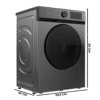 Imagen 3 Lavadora Bolero DressCode 8450 Inverter Steel de 8 kg de Cecotec