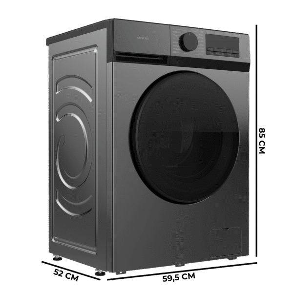 Imagen 3 Lavadora Bolero DressCode 8450 Inverter Steel de 8 kg de Cecotec