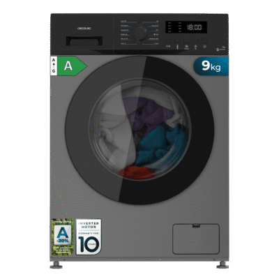 Lavadora Bolero DressCode 9155 Inverter Steel de Cecotec