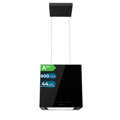 Campana extractora Bolero Flux CCT 448000 Glass Black A++ de Cecotec