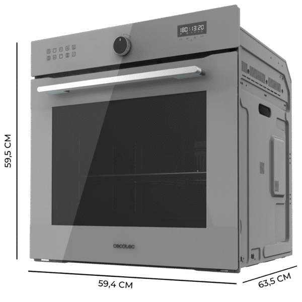 Imagen 3 Horno integrable Bolero Hexa AF316000 Glass Grey A de Cecotec