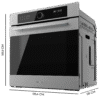 Imagen 3 Horno integrable Bolero Hexa AF316000 Inox A de Cecotec