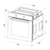 Imagen 6 Horno integrable Bolero Hexa C126001 Glass Black A de Cecotec