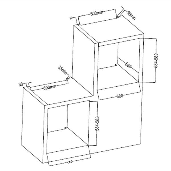 Imagen 5 Horno integrable Bolero Hexa C126001 Glass Black A de Cecotec