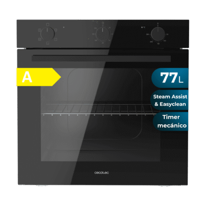 Horno integrable Bolero Hexa C126001 Glass Black Time A de Cecotec