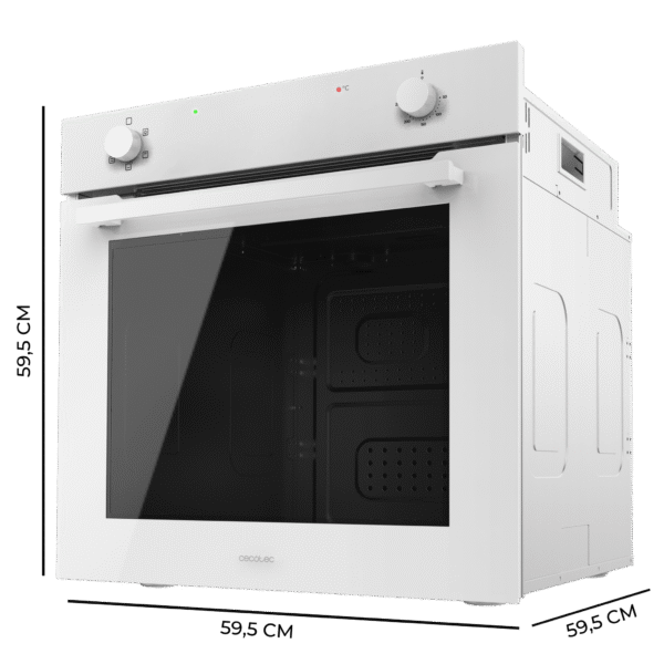 Imagen 3 Horno integrable Bolero Hexa C126410 Glass White A de Cecotec