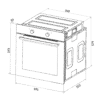 Imagen 6 Horno integrable Bolero Hexa C126410 Glass White A de Cecotec