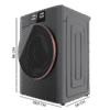 Imagen 3 Lavadora secadora Bolero Wash&Dry 106950 Autodose Inverter 3D Steel de Cecotec