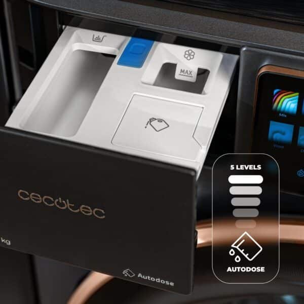 Imagen 8 Lavadora secadora Bolero Wash&Dry 106950 Autodose Inverter 3D Steel de Cecotec