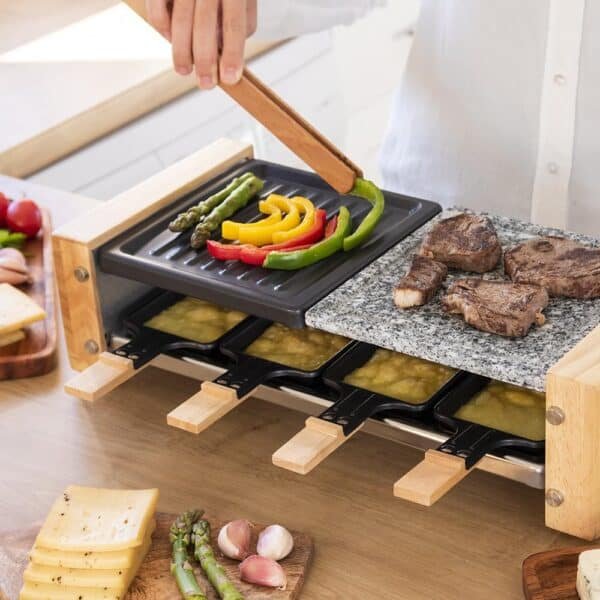 Imagen 8 Raclette Cheese&Grill 8400 Wood MixGrill de Cecotec