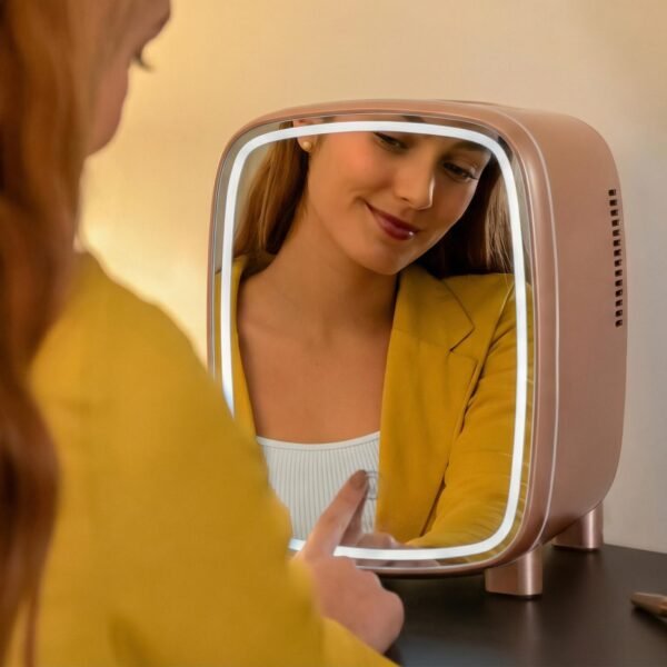 Imagen 8 Nevera de cosméticos CoolingBeauty 4000 Mirror Rose de Cecotec
