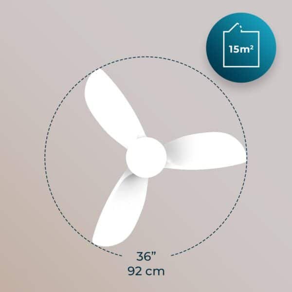 Imagen 4 Ventilador de techo EnergySilence Aero 3050 White de Cecotec