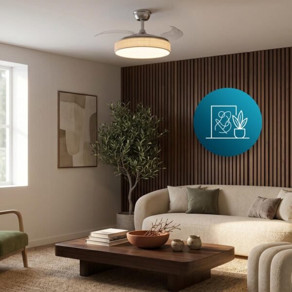 Imagen 5 Ventilador de techo EnergySilence Aero 3666 Invisible Textile de Cecotec