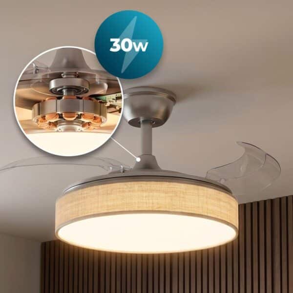 Imagen 8 Ventilador de techo EnergySilence Aero 3666 Invisible Textile de Cecotec