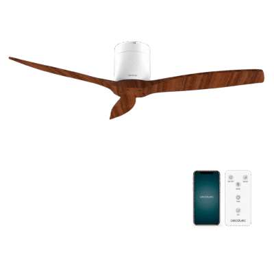 Ventilador de techo EnergySilence Aero 5500 Aqua WhiteDarkWood Connected de Cecotec