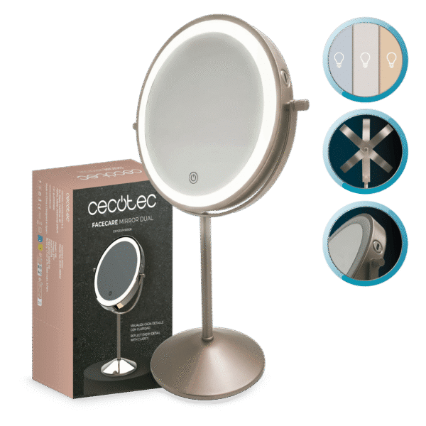 Imagen 3 Espejo de maquillaje FaceCare Mirror Dual de Cecotec