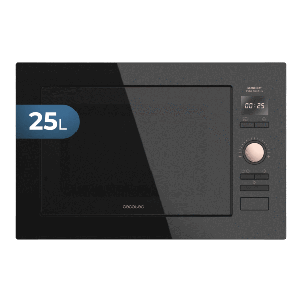 Microondas integrable GrandHeat 2590 Built-In BlackRose de Cecotec